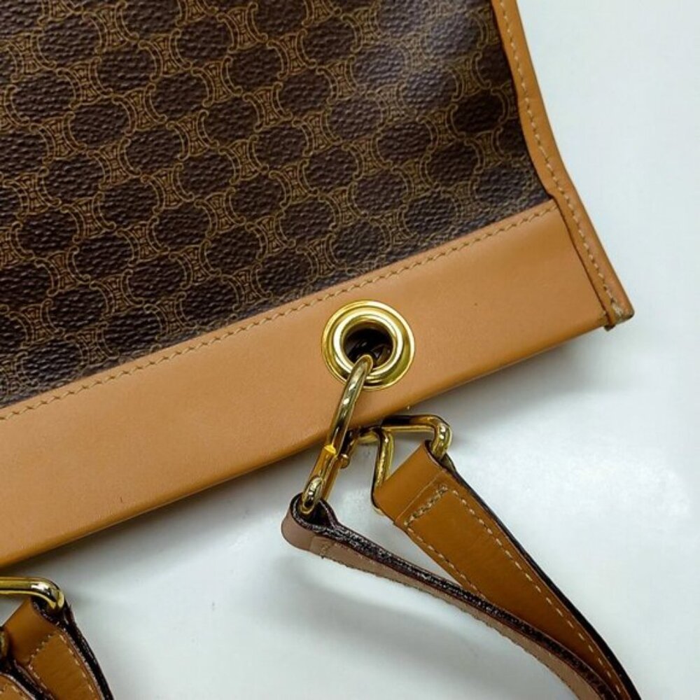 CELINE Brown PVC Hand Bag mon582-102525 - Picture 6 of 16